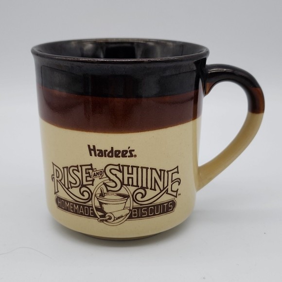 Hardees Dining Vintage Hardees Coffee Mug 989 Rise And Shine